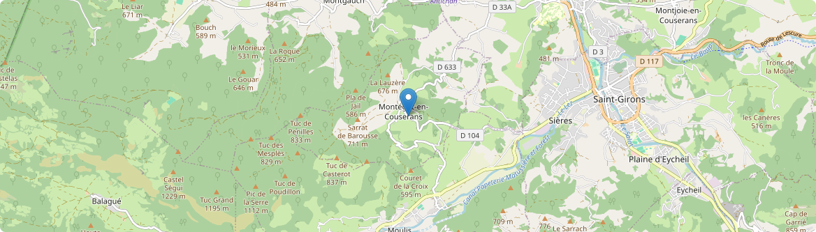 Montégut-en-Couserans - Carte