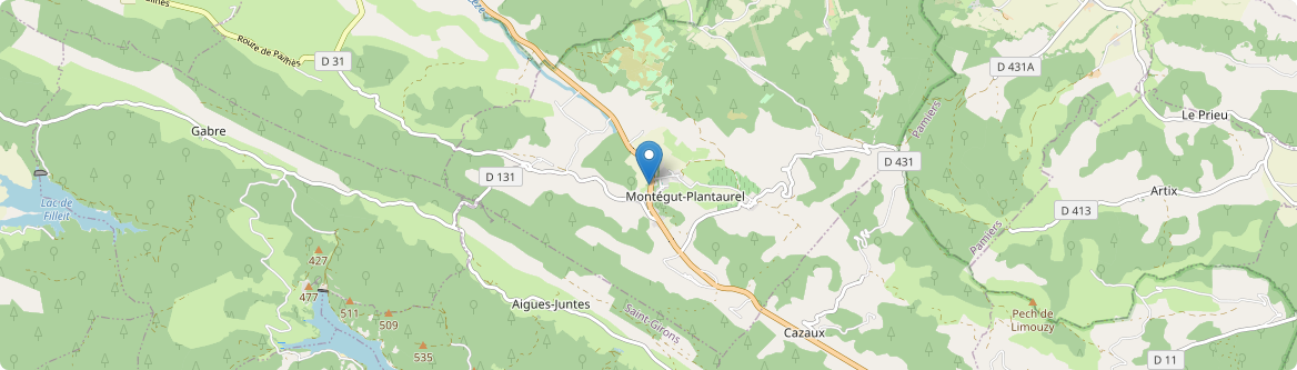 Montégut-Plantaurel - Carte