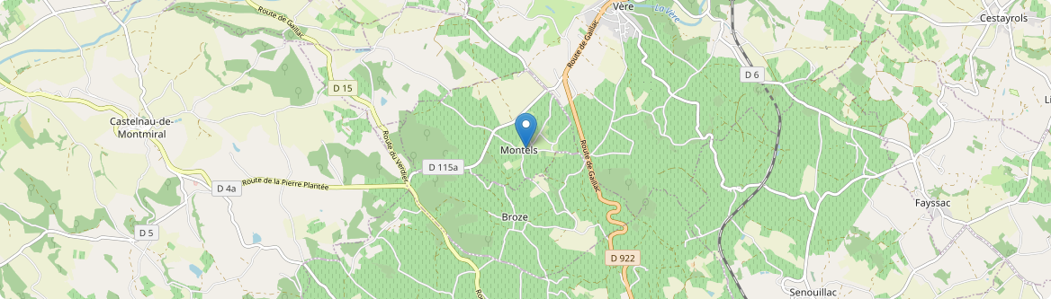 Montels - Carte