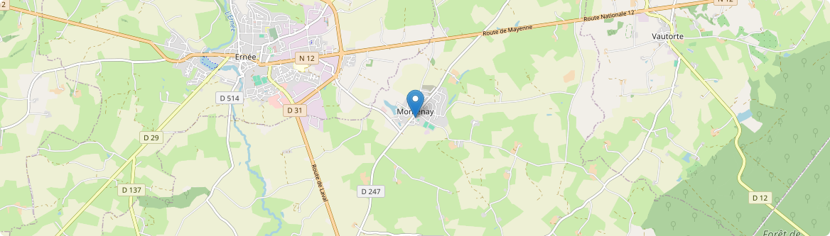 Montenay - Carte