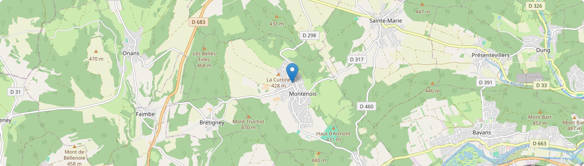 Montenois - Carte