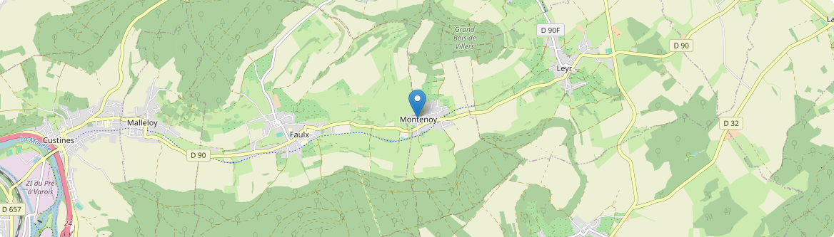 Montenoy - Carte