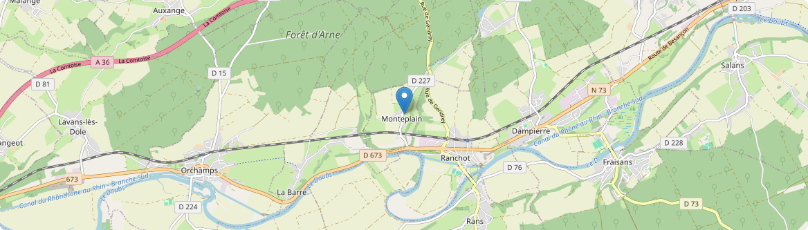 Monteplain - Carte
