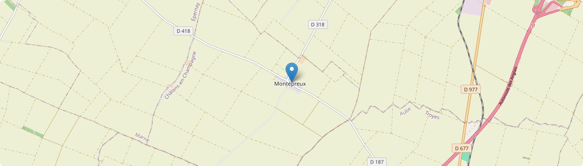 Montépreux - Carte