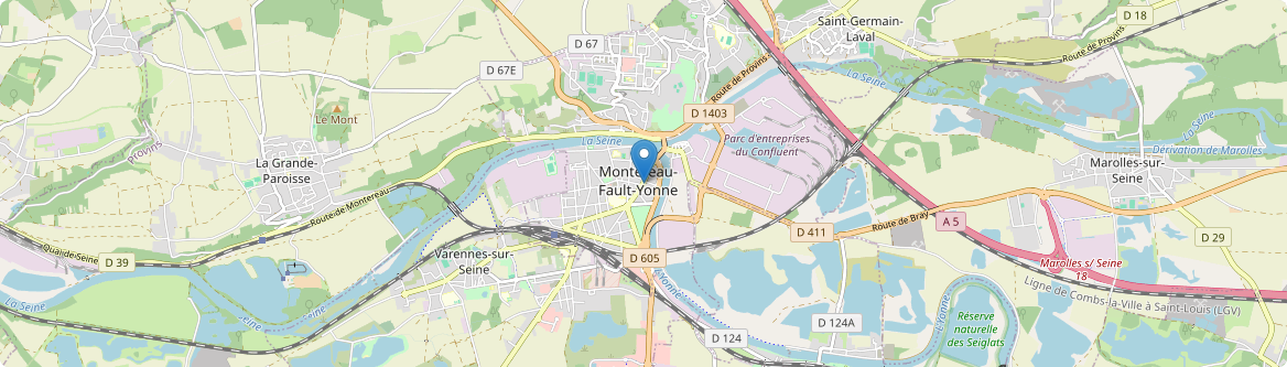 Montereau-Fault-Yonne - Carte