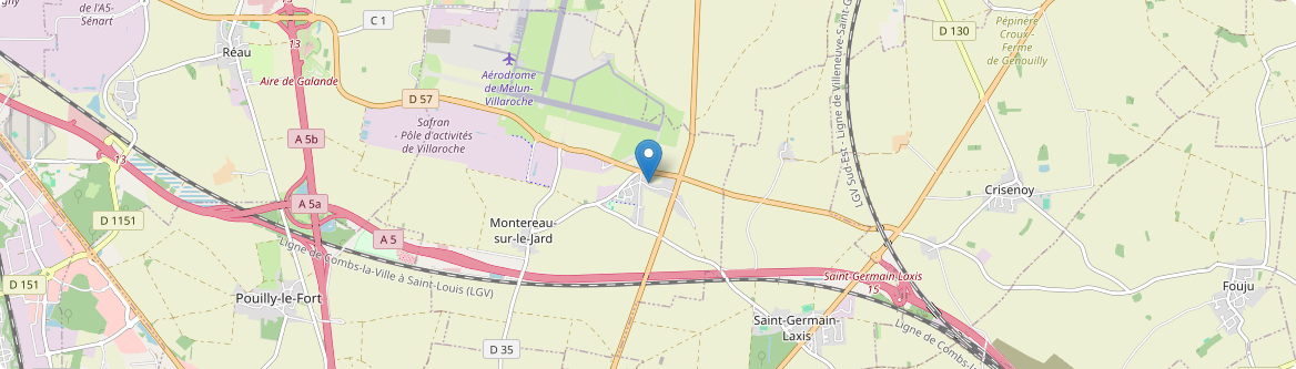 Montereau-sur-le-Jard - Carte