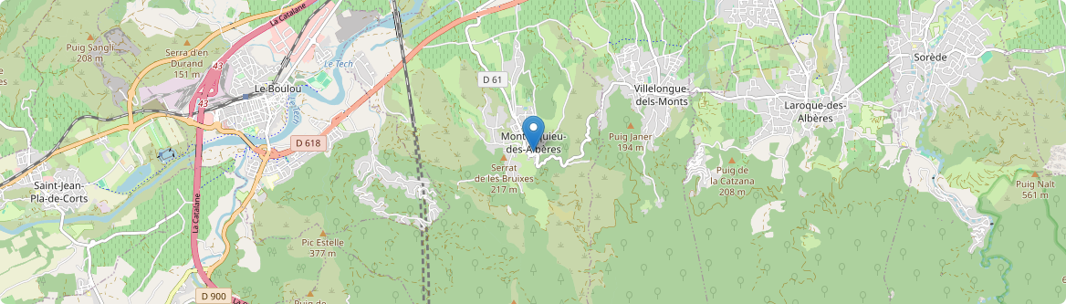 Montesquieu-des-Albères - Carte
