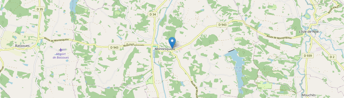 Montesquiou - Carte