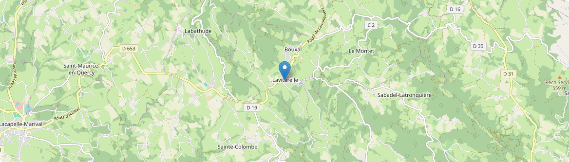 Montet-et-Bouxal - Carte