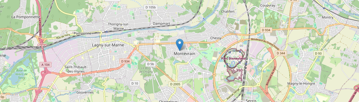 Montévrain - Carte
