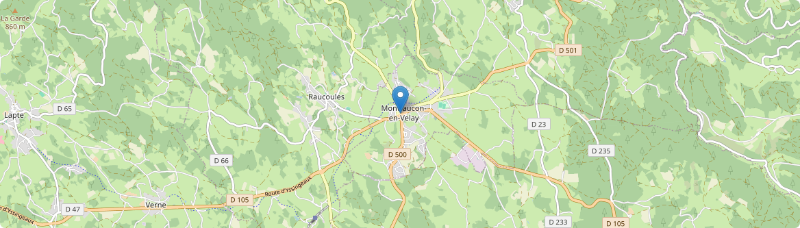 Montfaucon-en-Velay - Carte