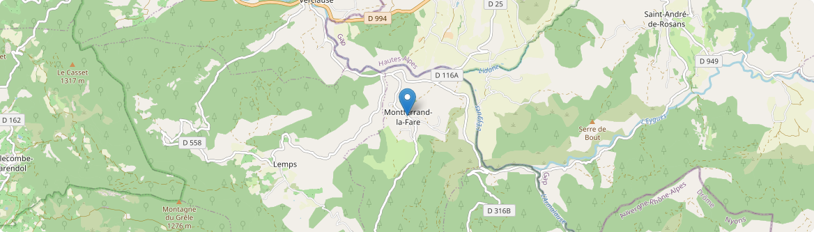 Montferrand-la-Fare - Carte