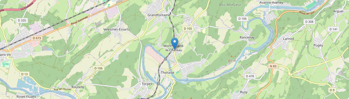 Montferrand-le-Château - Carte