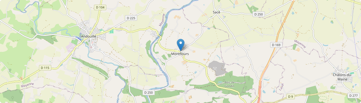 Montflours - Carte