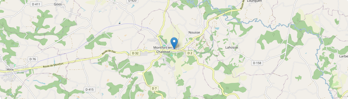 Montfort-en-Chalosse - Carte