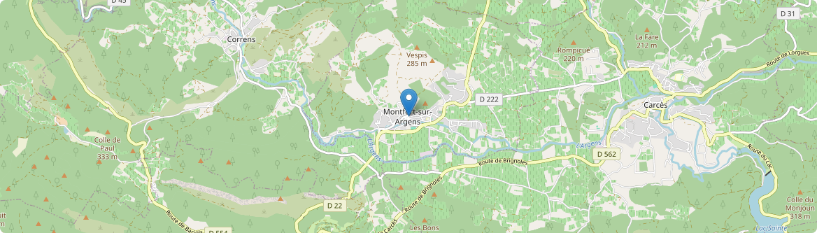 Montfort-sur-Argens - Carte