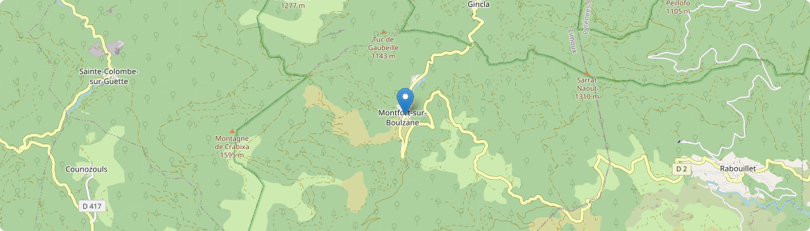 Montfort-sur-Boulzane - Carte