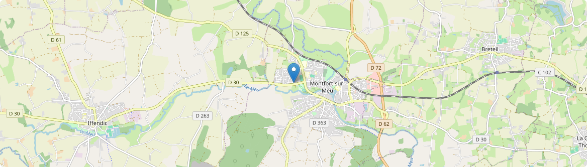 Montfort-sur-Meu - Carte