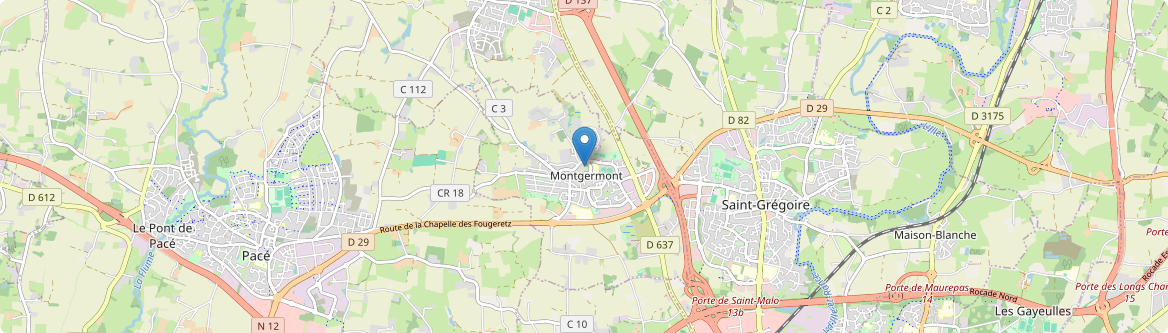 Montgermont - Carte