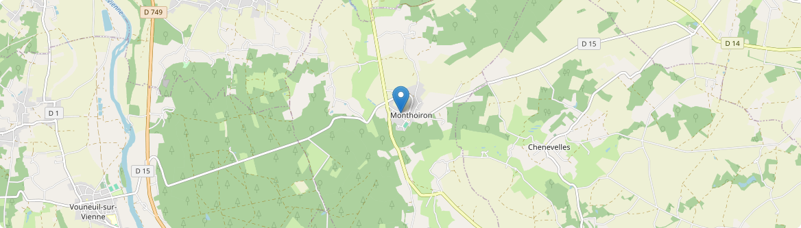 Monthoiron - Carte
