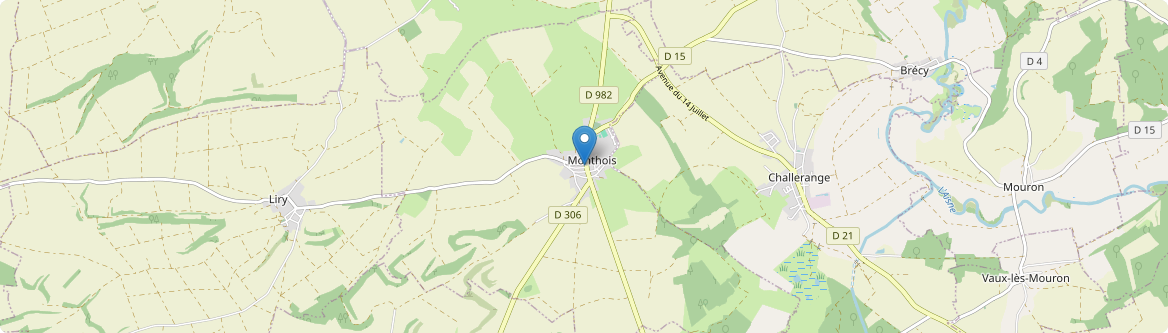 Monthois - Carte