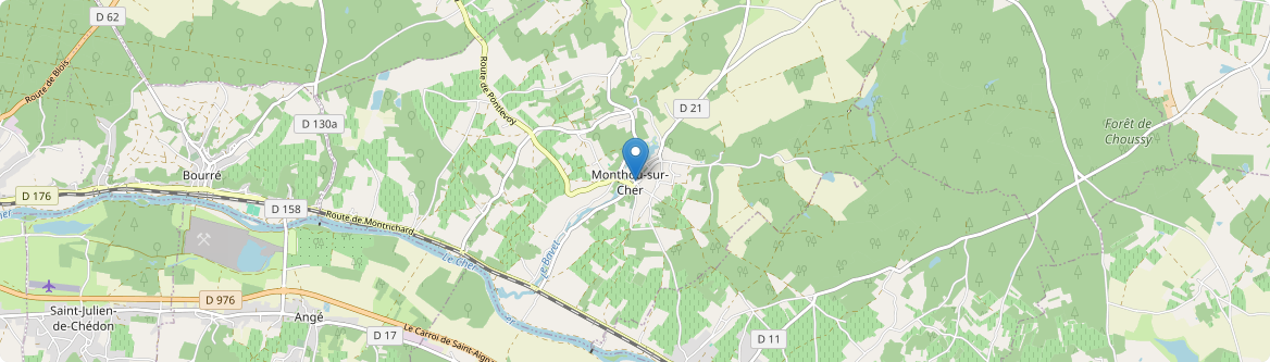 Monthou-sur-Cher - Carte
