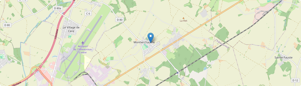 Montierchaume - Carte