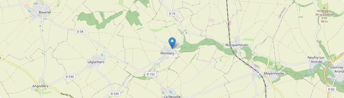 Montiers - Carte
