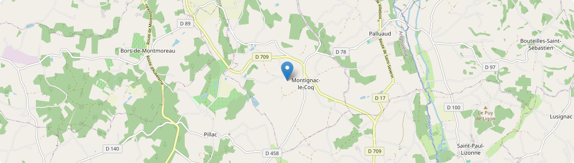 Montignac-le-Coq - Carte