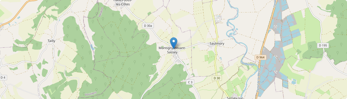 Montigny-devant-Sassey - Carte
