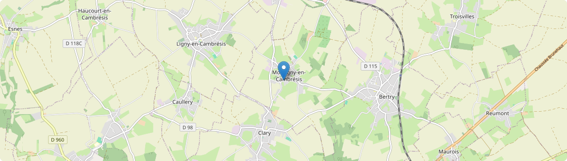 Montigny-en-Cambrésis - Carte