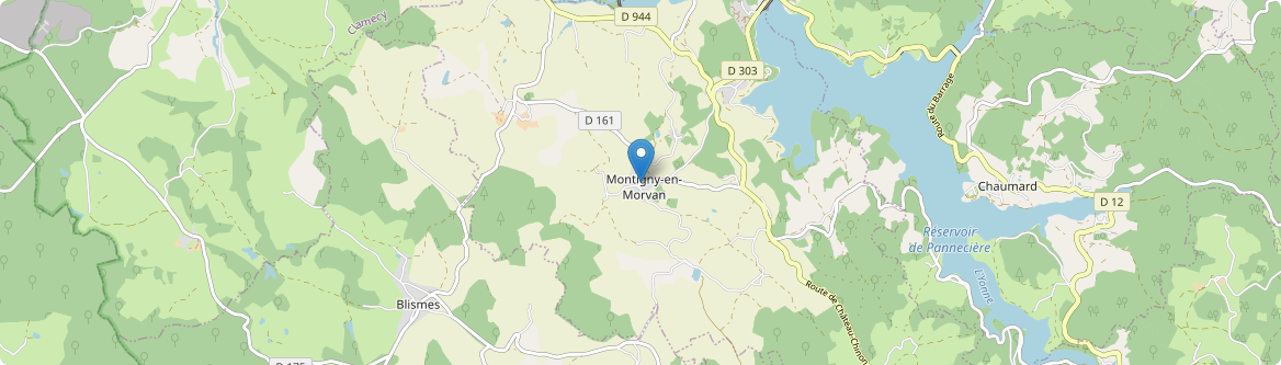 Montigny-en-Morvan - Carte