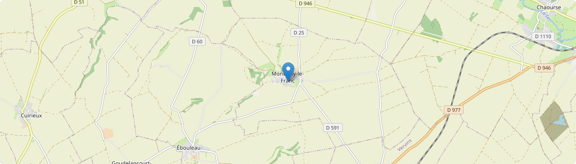 Montigny-le-Franc - Carte
