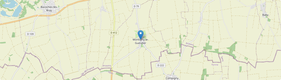Montigny-le-Guesdier - Carte