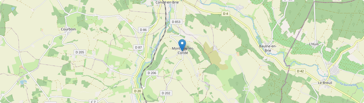Montigny-lès-Condé - Carte