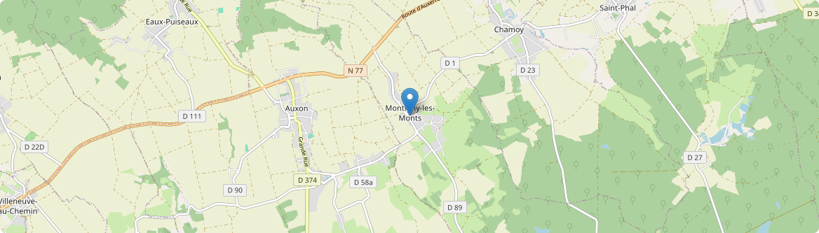 Montigny-les-Monts - Carte