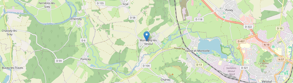 Montigny-lès-Vesoul - Carte