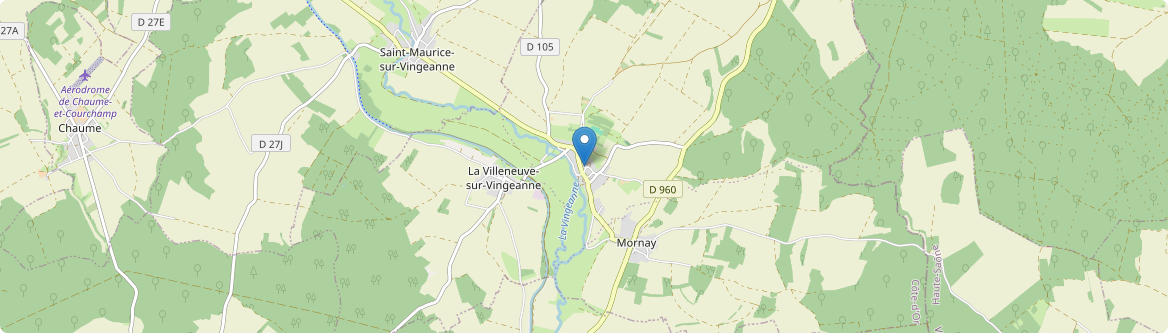 Montigny-Mornay-Villeneuve-sur-Vingeanne - Carte