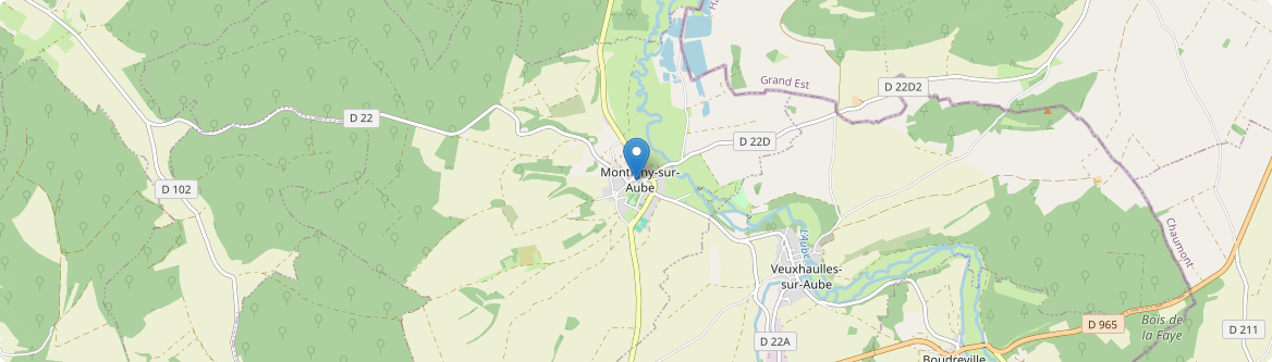 Montigny-sur-Aube - Carte