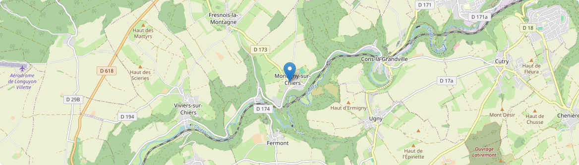 Montigny-sur-Chiers - Carte