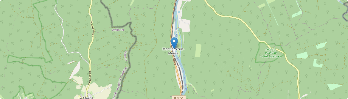 Montigny-sur-Meuse - Carte