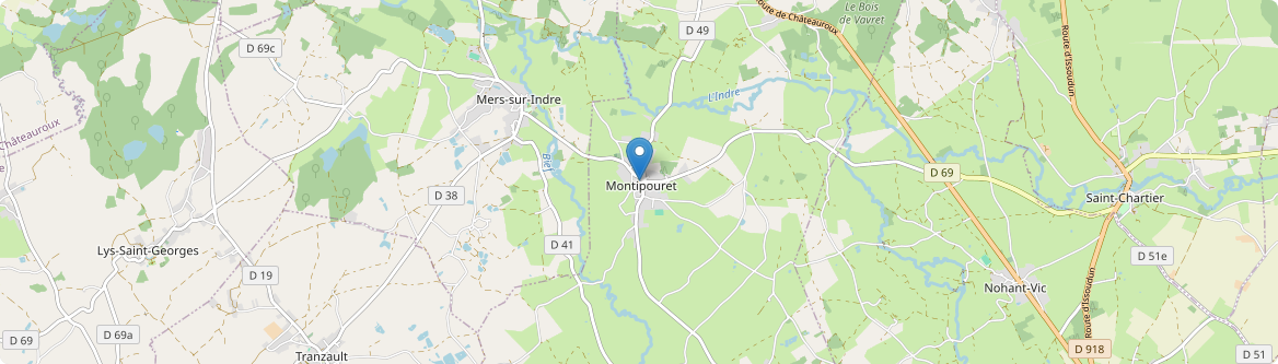 Montipouret - Carte