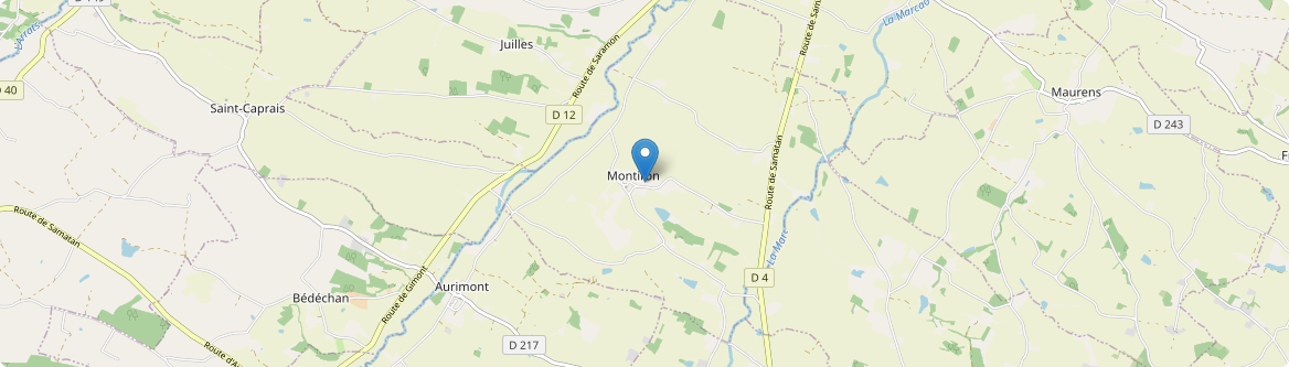 Montiron - Carte