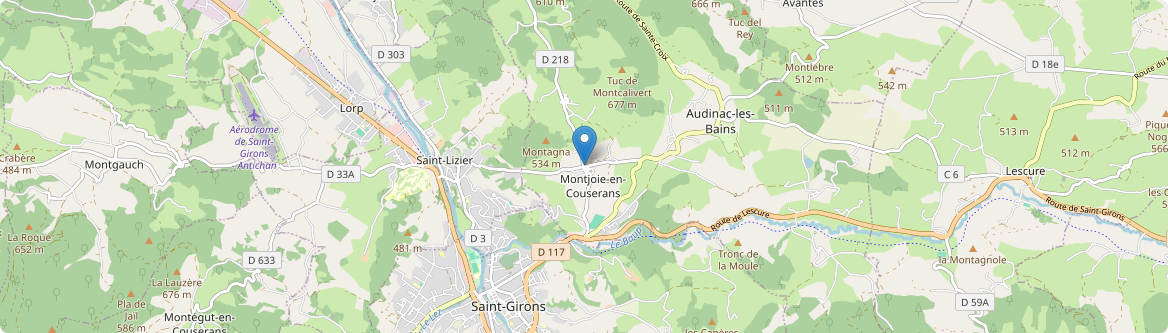 Montjoie-en-Couserans - Carte