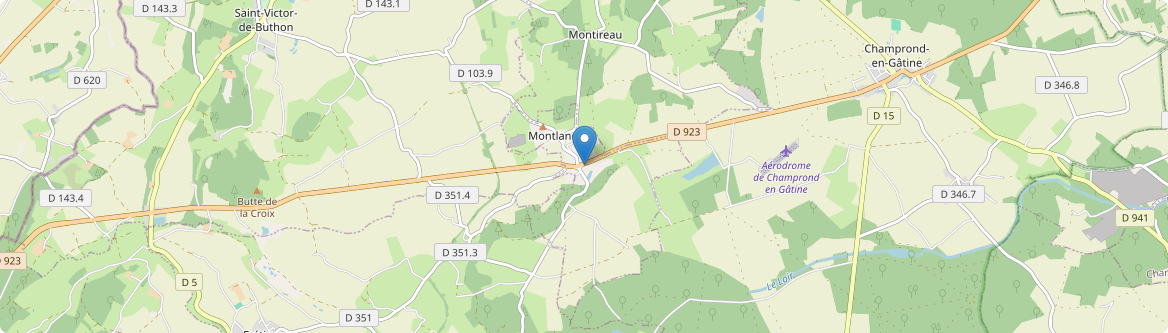 Montlandon - Carte