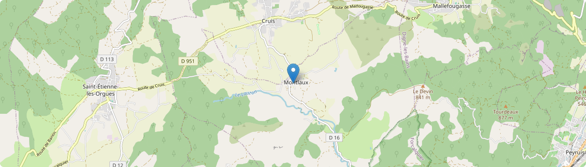 Montlaux - Carte