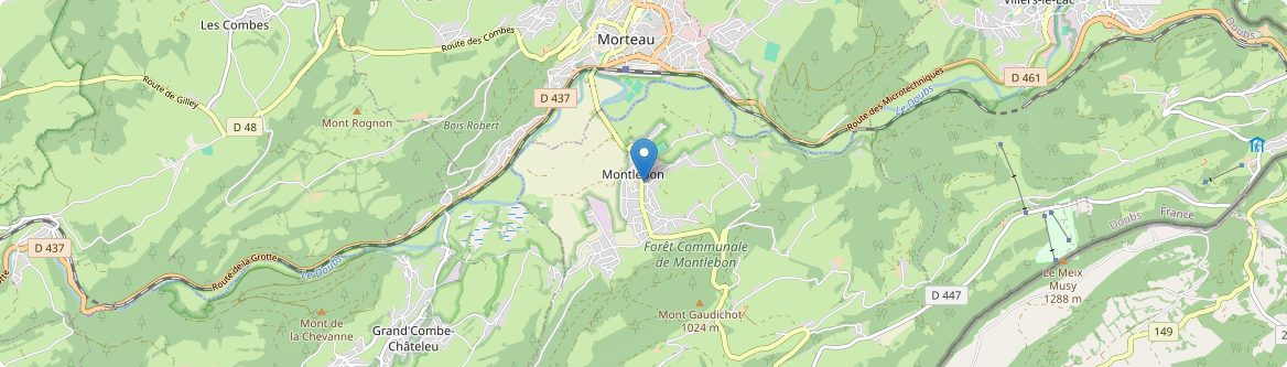 Montlebon - Carte