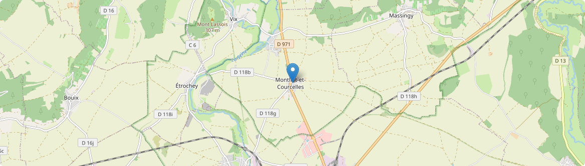 Montliot-et-Courcelles - Carte