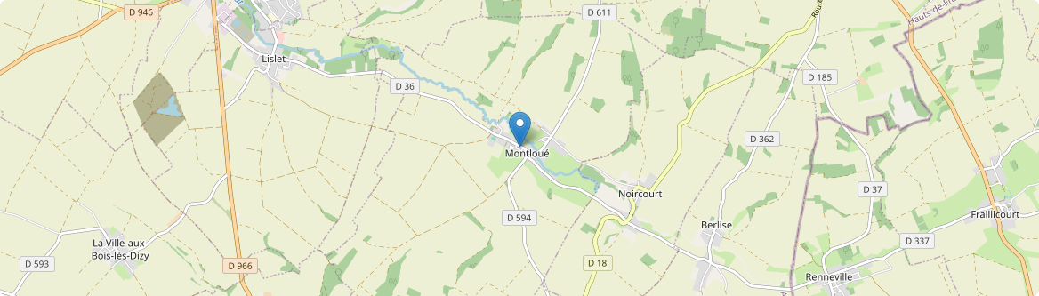 Montloué - Carte