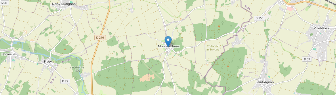 Montmachoux - Carte